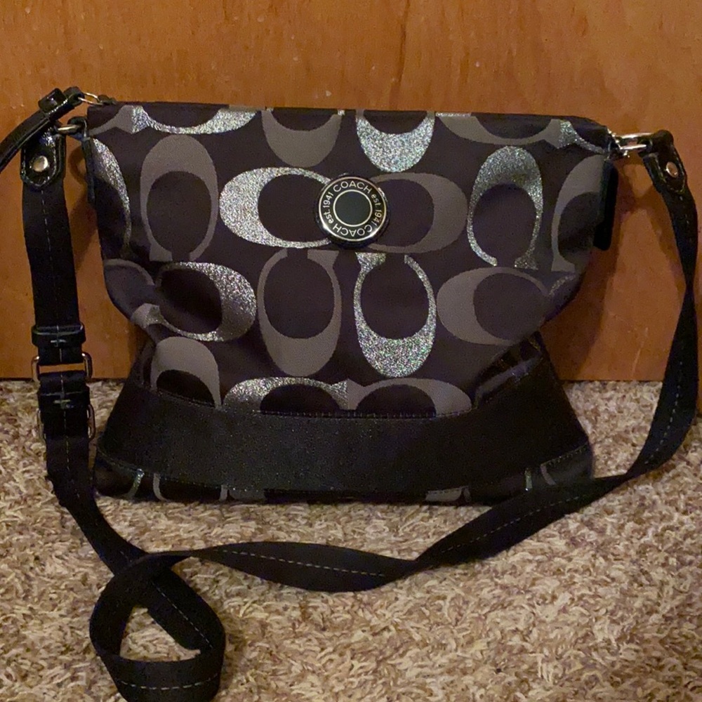 Black coach crossbody